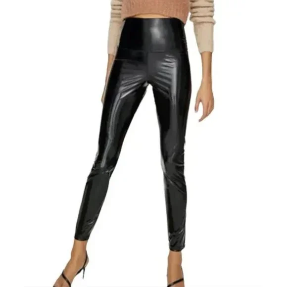 ARITZIA WILFRED Daria Black Faux Leather Leggings - Size S - Picture 1 of 15